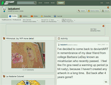 Tablet Screenshot of ladyakemi.deviantart.com