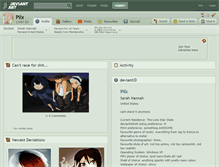 Tablet Screenshot of pilx.deviantart.com