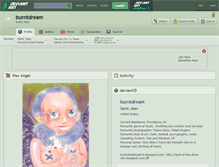 Tablet Screenshot of burntdream.deviantart.com