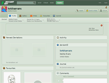 Tablet Screenshot of keishaevans.deviantart.com