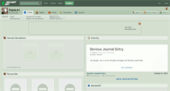 Desktop Screenshot of franic41.deviantart.com