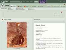 Tablet Screenshot of lustod.deviantart.com