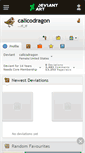 Mobile Screenshot of calicodragon.deviantart.com