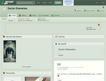 Tablet Screenshot of doctor-shameless.deviantart.com