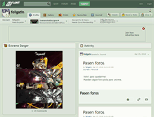 Tablet Screenshot of feligatin.deviantart.com