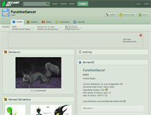 Tablet Screenshot of funshinedancer.deviantart.com