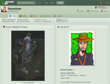 Tablet Screenshot of poorartman.deviantart.com