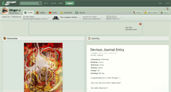 Desktop Screenshot of ginger-j.deviantart.com
