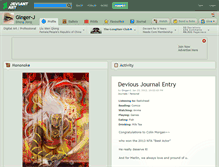 Tablet Screenshot of ginger-j.deviantart.com