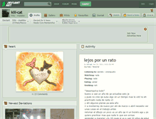 Tablet Screenshot of kill-cat.deviantart.com
