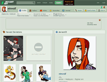 Tablet Screenshot of einwolf.deviantart.com