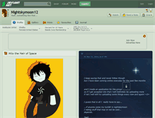 Tablet Screenshot of nightskymoon12.deviantart.com