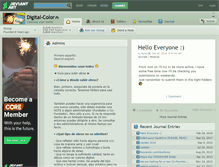Tablet Screenshot of digital-color.deviantart.com