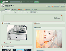 Tablet Screenshot of jackyroyalts.deviantart.com