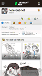 Mobile Screenshot of here-but-not.deviantart.com