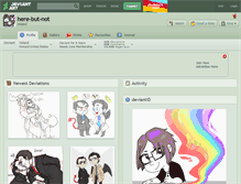 Tablet Screenshot of here-but-not.deviantart.com