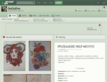 Tablet Screenshot of grazzyemo.deviantart.com