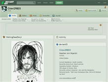 Tablet Screenshot of crow29803.deviantart.com