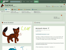 Tablet Screenshot of feral-serval.deviantart.com