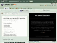 Tablet Screenshot of creativelycliche.deviantart.com