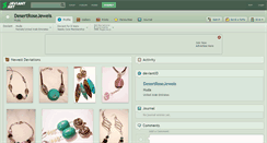 Desktop Screenshot of desertrosejewels.deviantart.com