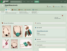 Tablet Screenshot of desertrosejewels.deviantart.com
