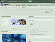 Tablet Screenshot of manaskin.deviantart.com