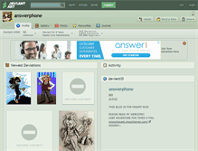 Tablet Screenshot of answerphone.deviantart.com