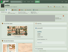Tablet Screenshot of exdna.deviantart.com