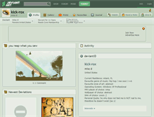 Tablet Screenshot of kick-rox.deviantart.com