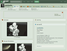 Tablet Screenshot of carelesshx.deviantart.com