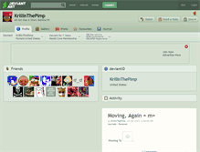 Tablet Screenshot of krillinthepimp.deviantart.com