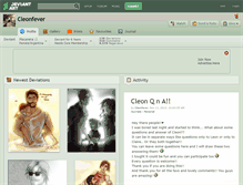Tablet Screenshot of cleonfever.deviantart.com