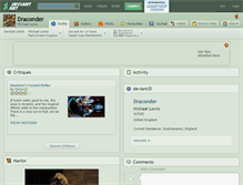Tablet Screenshot of draconder.deviantart.com