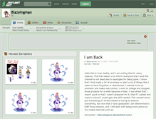 Tablet Screenshot of blazeingman.deviantart.com