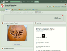 Tablet Screenshot of emeraldtraveller.deviantart.com