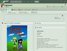 Tablet Screenshot of nightjester.deviantart.com