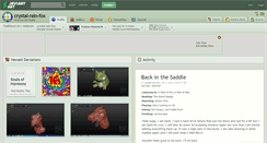 Desktop Screenshot of crystal-rain-fox.deviantart.com