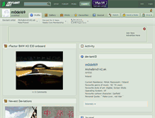 Tablet Screenshot of m0del69.deviantart.com