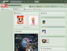 Tablet Screenshot of newblossomclub.deviantart.com