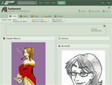 Tablet Screenshot of foolserrant.deviantart.com