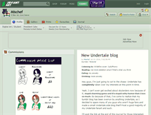 Tablet Screenshot of mischef.deviantart.com