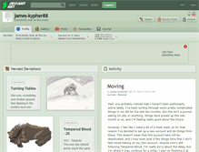 Tablet Screenshot of james-kypher88.deviantart.com