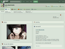 Tablet Screenshot of leo-electronic.deviantart.com