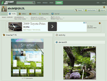 Tablet Screenshot of abcdefghijkl0l.deviantart.com