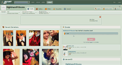 Desktop Screenshot of nightmarepriincess.deviantart.com