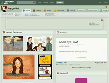 Tablet Screenshot of koppy-kat.deviantart.com