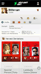Mobile Screenshot of billie-san.deviantart.com