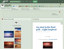 Tablet Screenshot of eyesweb1.deviantart.com