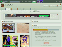 Tablet Screenshot of misslilly-pad.deviantart.com